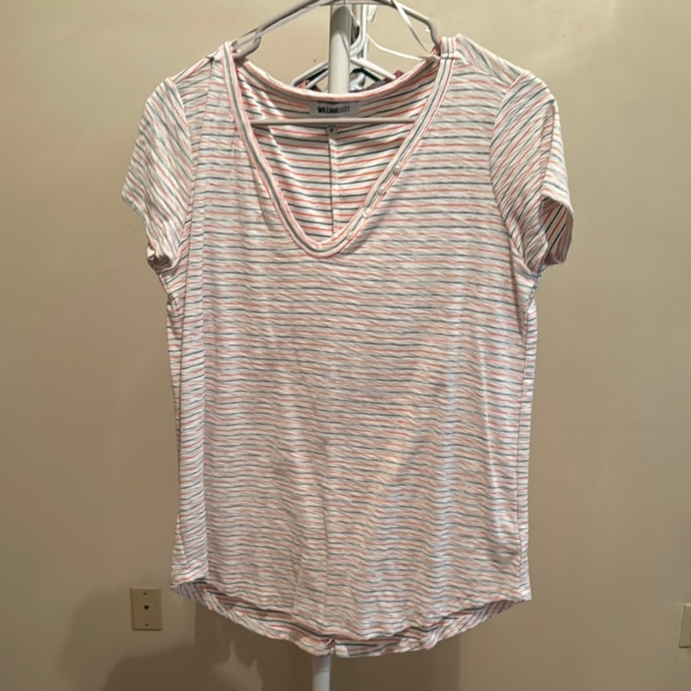 Women's Striped V-Neck T-Shirt
